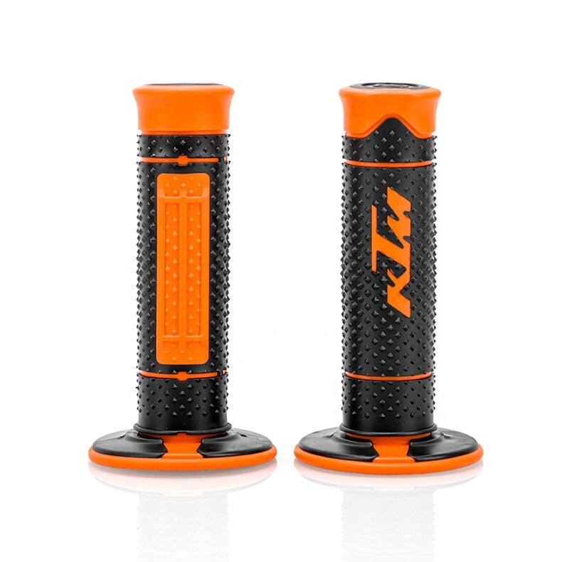 KTM Griffe Lenkergriffe Motorrad Griffgummis Schwarz Orange 22/24mm UNIVERSAL