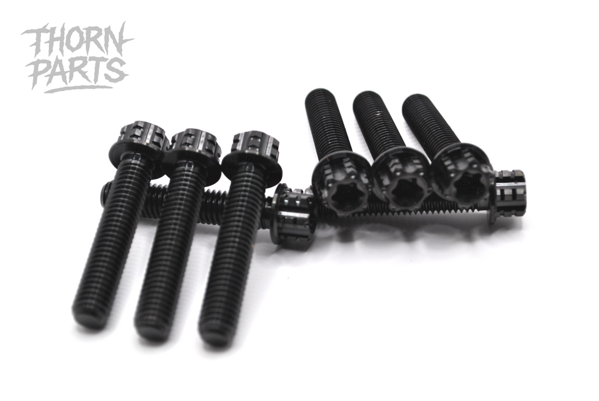 Titanschrauben Gabelbrücke M8x40 KTM 690 SMC-R Enduro R Husqvarna 701 Schwarz