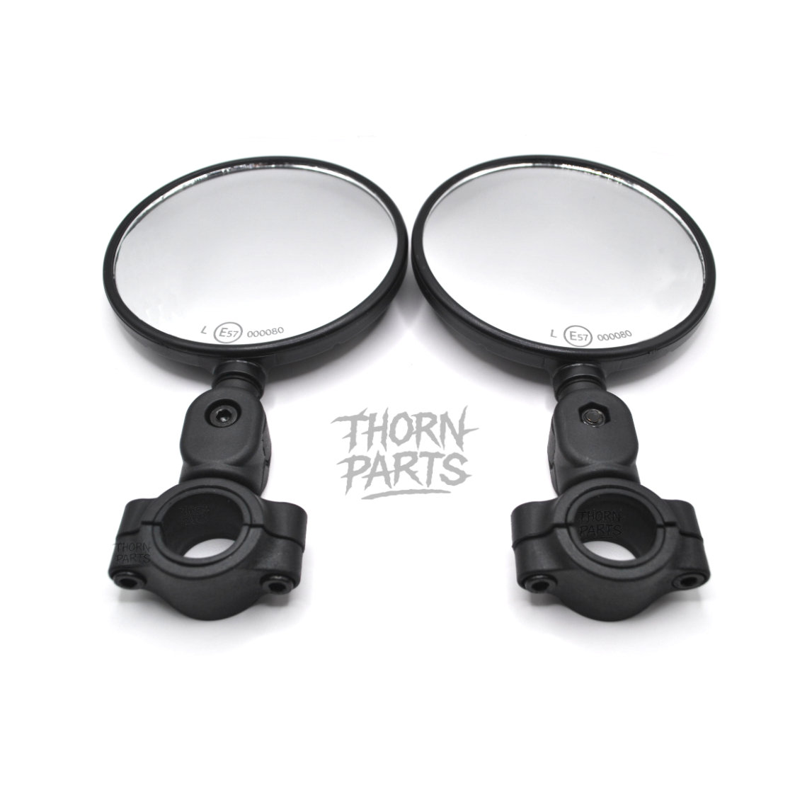 2x Motorrad Lenkerspiegel Motorrad E-Geprüft Universal Supermoto Naked Bike