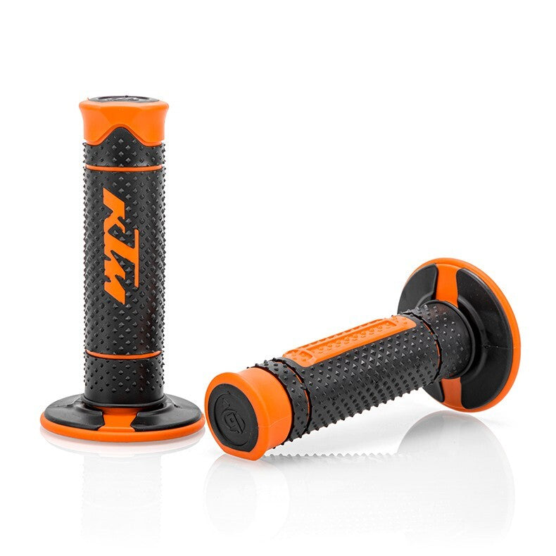 KTM Griffe Lenkergriffe Motorrad Griffgummis Schwarz Orange 22/24mm UNIVERSAL