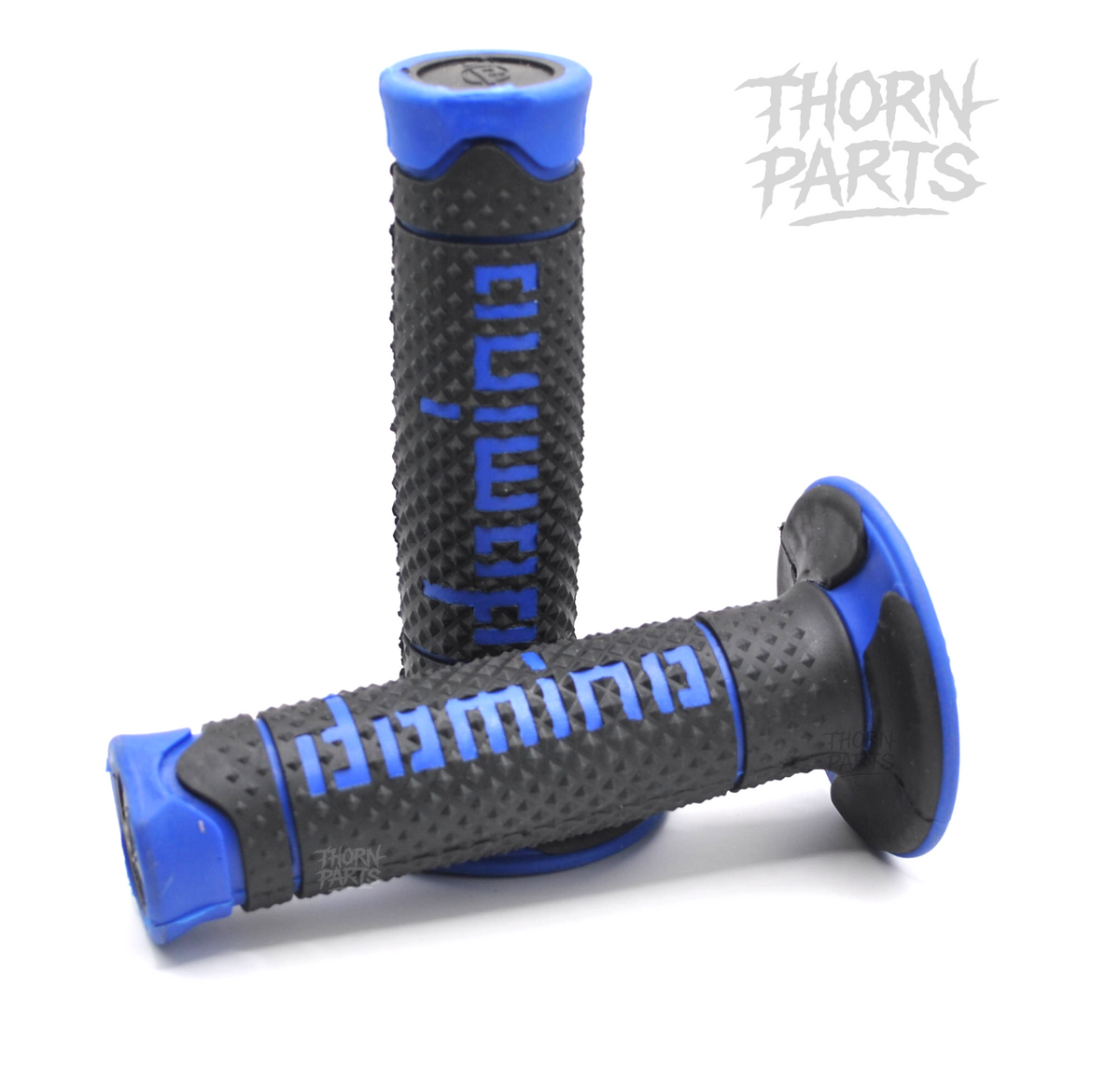 Domino Griffe Lenkergriffe Motorrad Griffgummis Blau 22/24mm UNIVERSAL