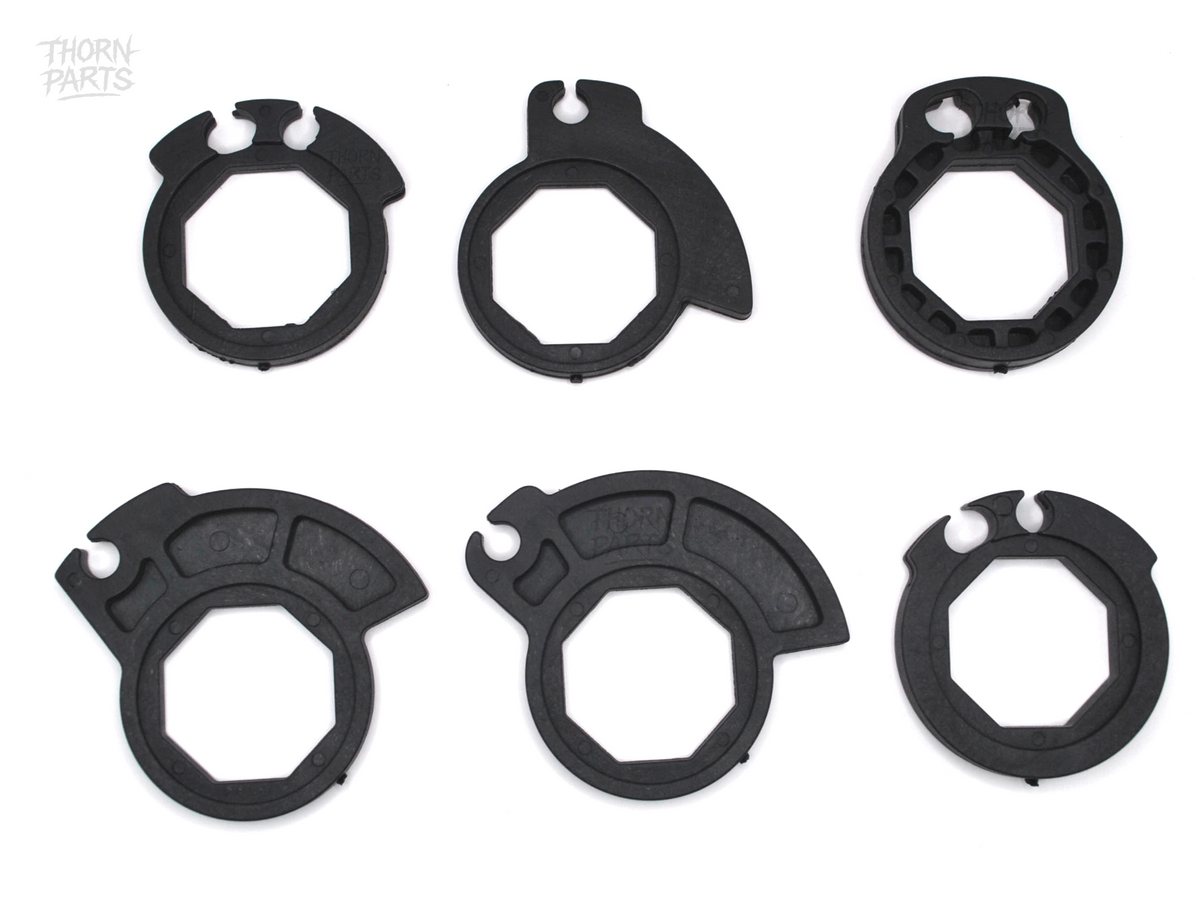Lock-On Griffe Lenkergriffe Motorrad 22mm mit Gasgriffrohr Enduro MX Schwarz