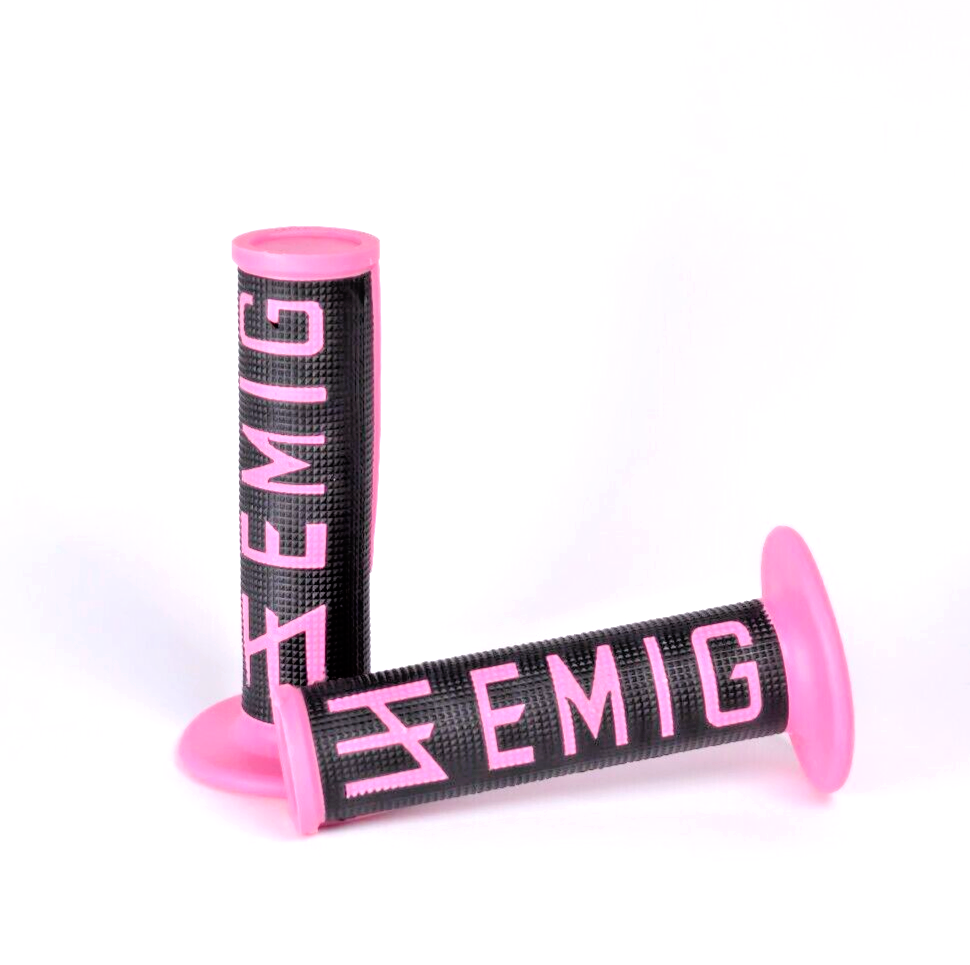 ODI EMIG Griffe Griffgummis Motorrad Lenkergriffe Pink 22/24mm UNIVERSAL