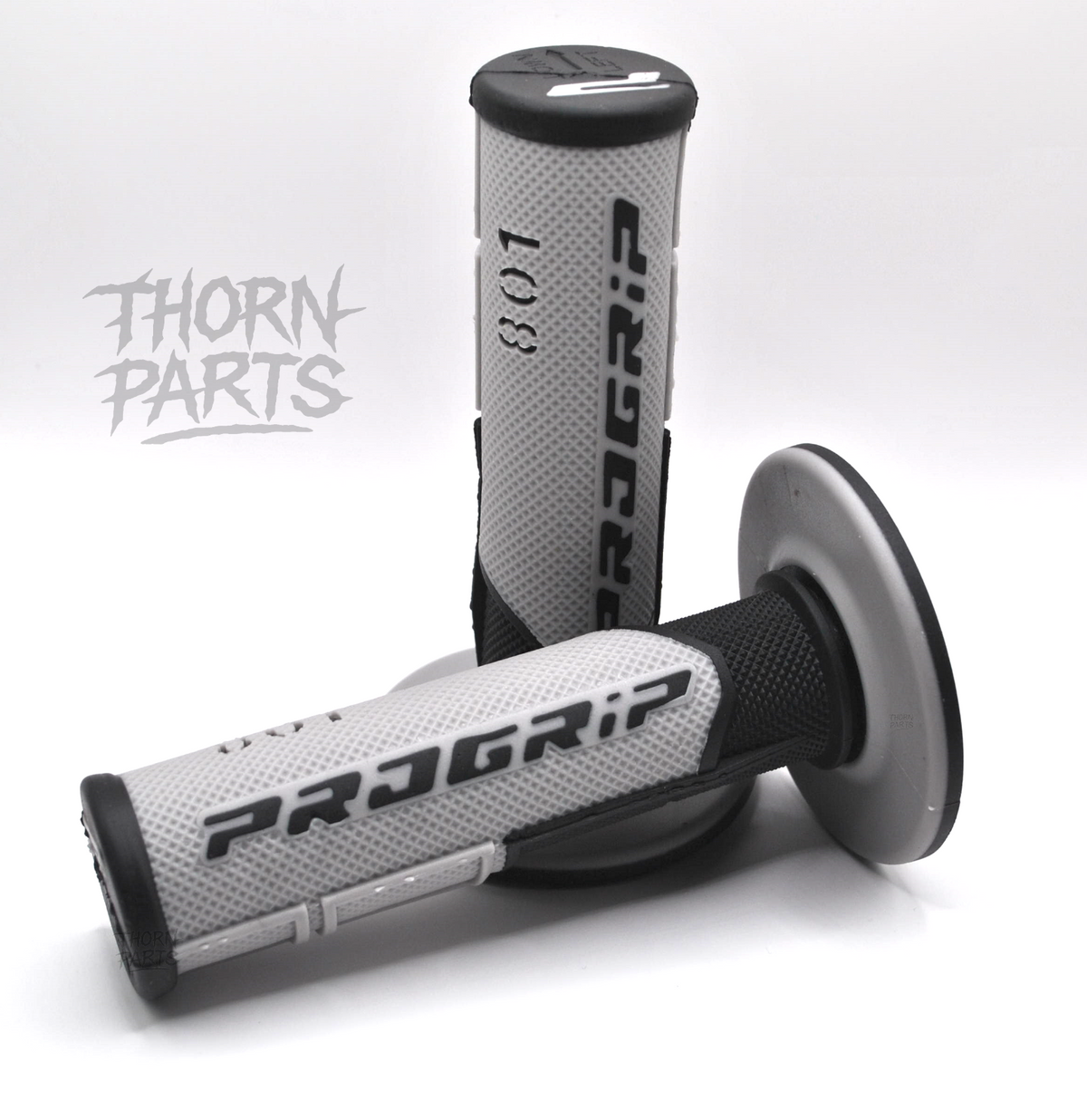 ProGrip 801 Griffe Lenkergriffe Motorrad Griffgummis Grau 22/24mm UNIVERSAL