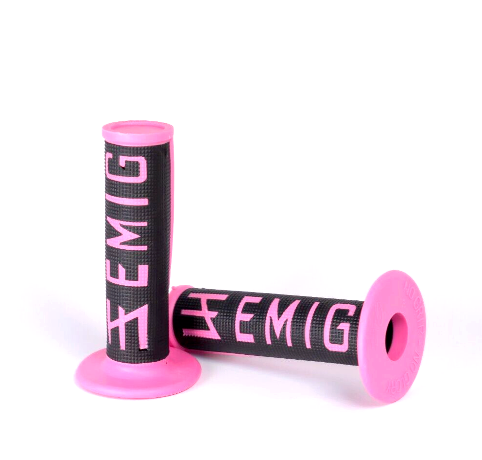 ODI EMIG Griffe Griffgummis Motorrad Lenkergriffe Pink 22/24mm UNIVERSAL