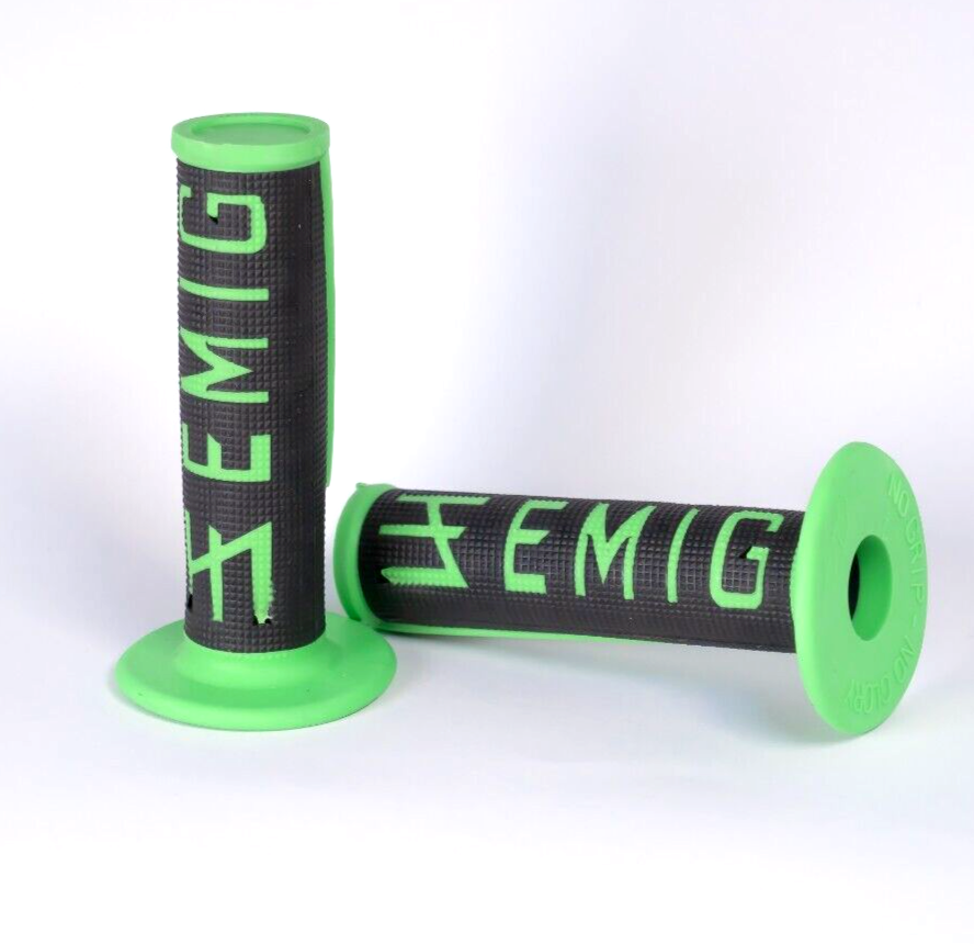 ODI EMIG Griffe Griffgummis Motorrad Lenkergriffe Grün 22/24mm UNIVERSAL