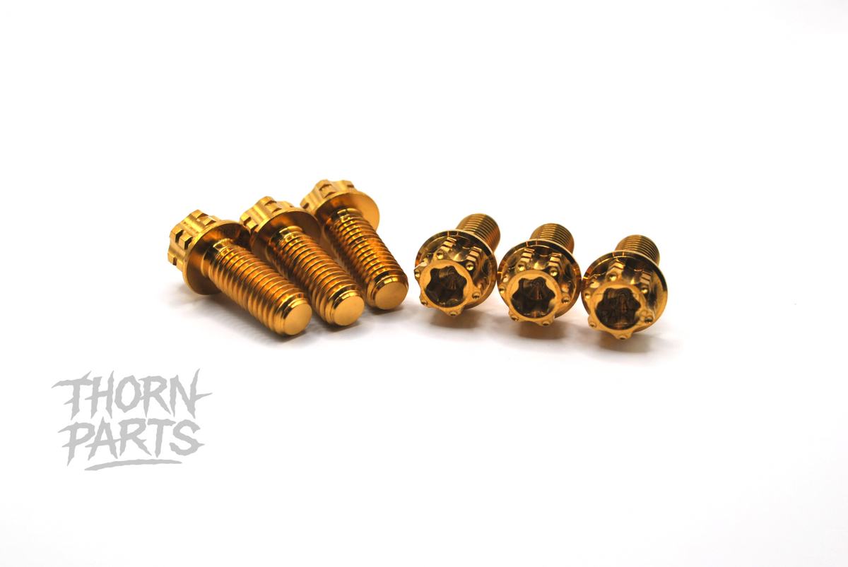 Titanschrauben Motorhalter Set KTM EXC SX Husqvarna TE FC GASGAS ab 2023 Gold