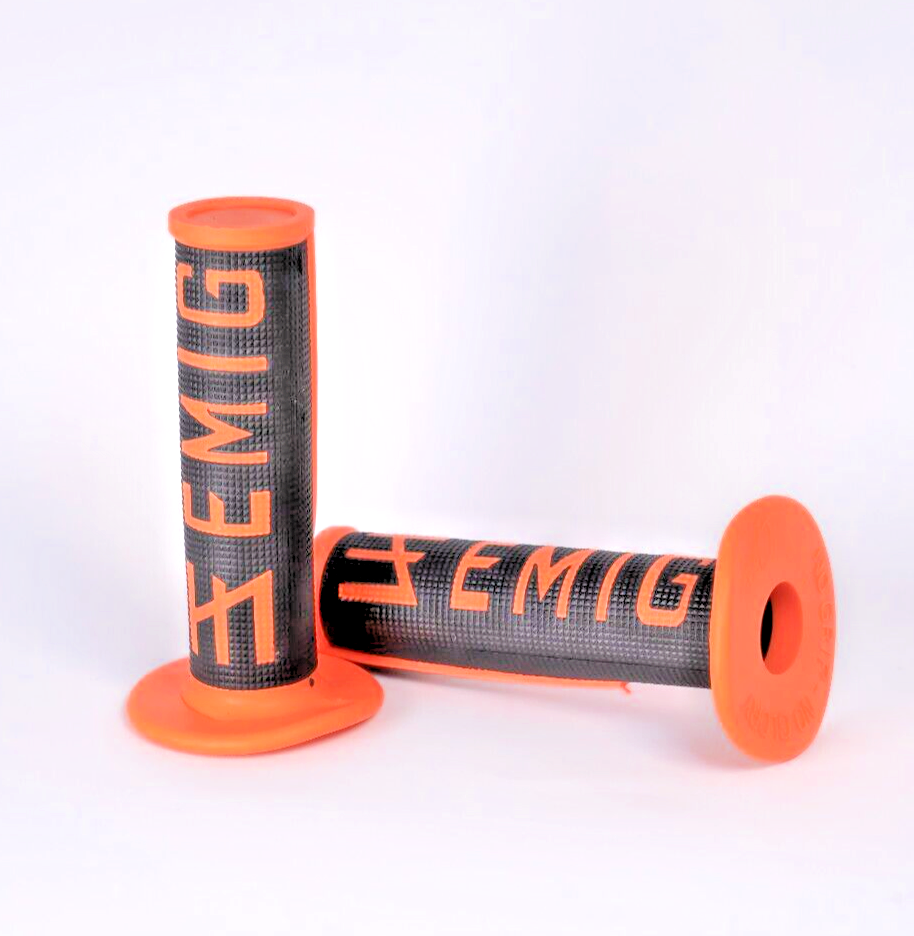 ODI EMIG Griffe Griffgummis Motorrad Lenkergriffe Orange 22/24mm UNIVERSAL