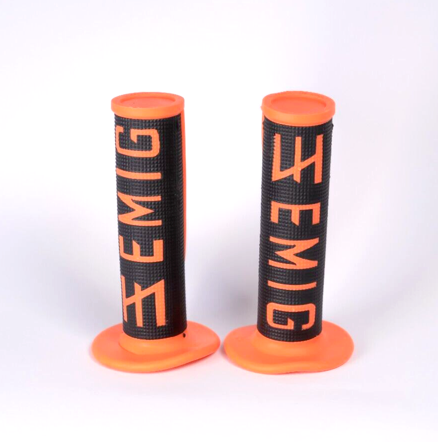ODI EMIG Griffe Griffgummis Motorrad Lenkergriffe Orange 22/24mm UNIVERSAL