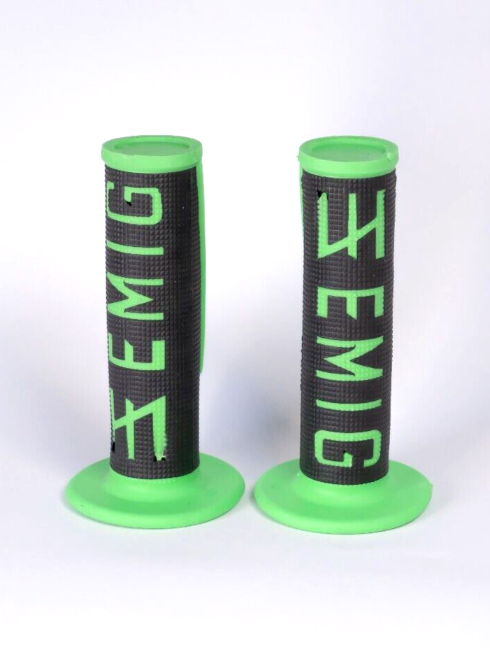 ODI EMIG Griffe Griffgummis Motorrad Lenkergriffe Grün 22/24mm UNIVERSAL