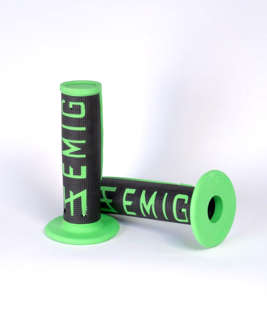 ODI EMIG Griffe Griffgummis Motorrad Lenkergriffe Grün 22/24mm UNIVERSAL